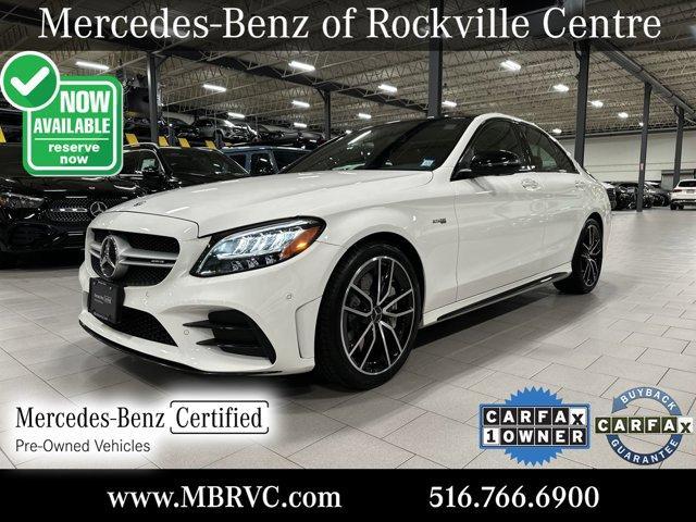 used 2021 Mercedes-Benz AMG C 43 car, priced at $43,976