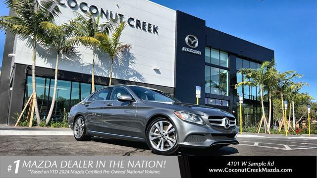 used 2018 Mercedes-Benz C-Class car, priced at $18,109