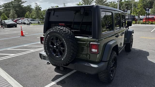 used 2021 Jeep Wrangler car, priced at $28,206