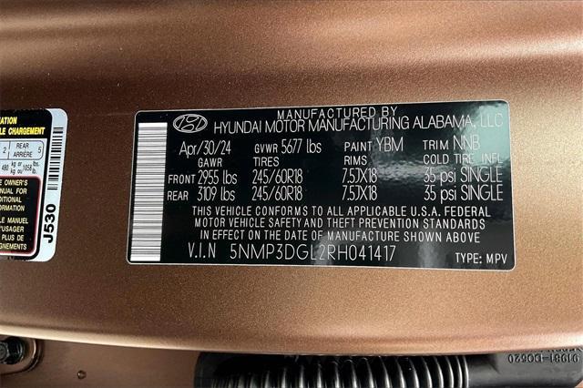 new 2024 Hyundai Santa Fe car, priced at $41,227