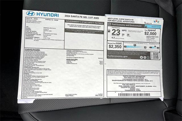 used 2024 Hyundai Santa Fe car, priced at $33,811