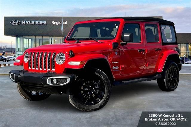 used 2021 Jeep Wrangler Unlimited 4xe car, priced at $34,211