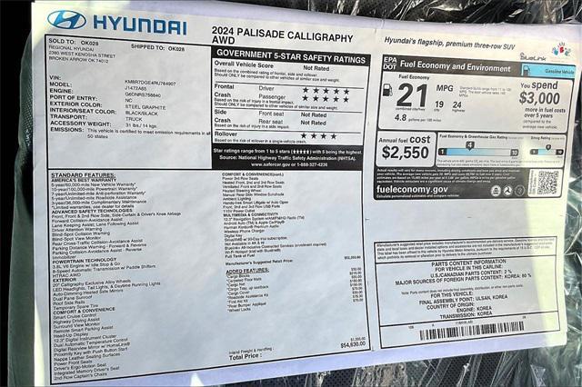 used 2024 Hyundai Palisade car, priced at $48,711