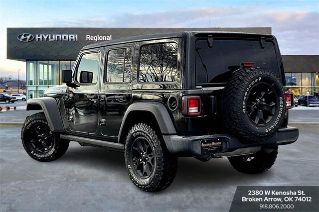 used 2021 Jeep Wrangler car, priced at $28,311