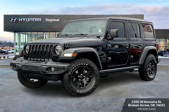 used 2021 Jeep Wrangler car, priced at $28,311