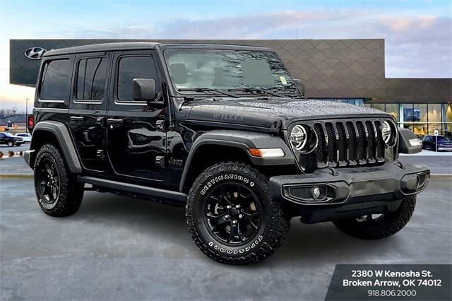 used 2021 Jeep Wrangler car, priced at $28,311