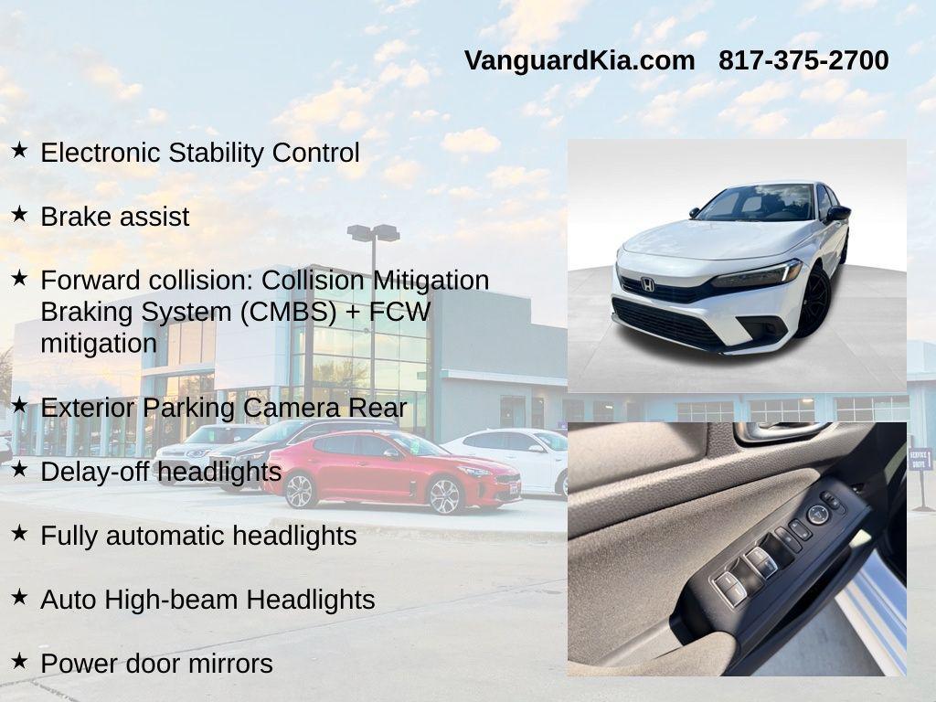 used 2022 Honda Civic car, priced at $22,107