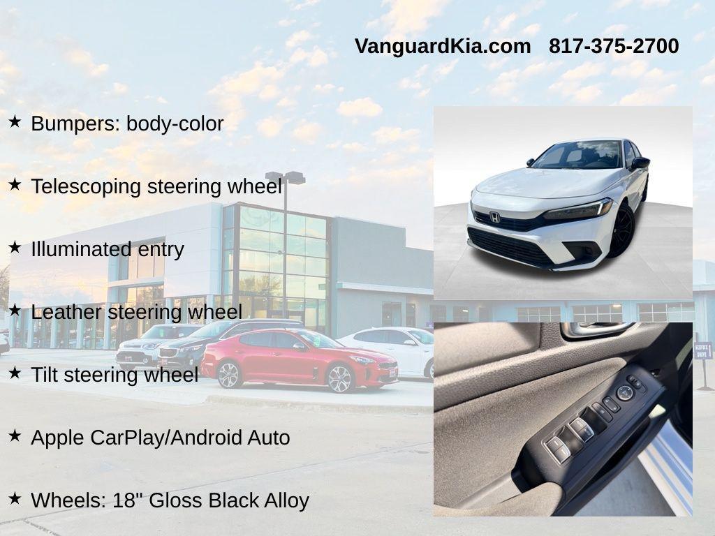 used 2022 Honda Civic car, priced at $22,107