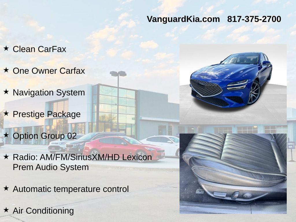 used 2022 Genesis G70 car, priced at $22,153