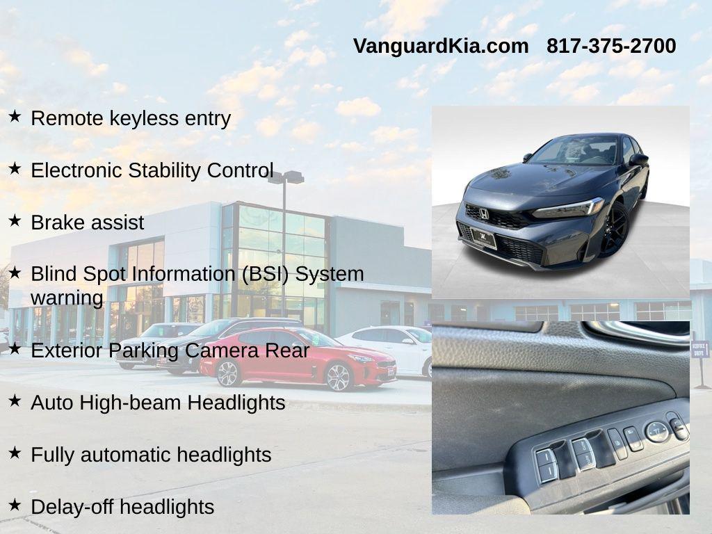 used 2025 Honda Civic car, priced at $26,444