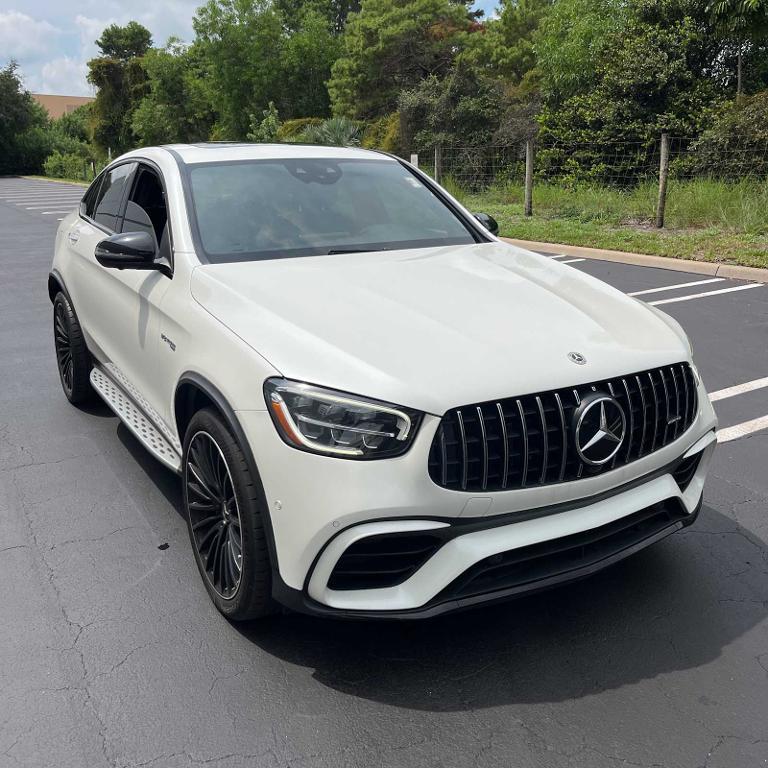 used 2021 Mercedes-Benz AMG GLC 63 car, priced at $61,995