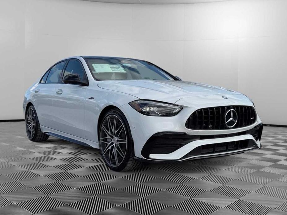 new 2025 Mercedes-Benz AMG C 43 car, priced at $73,615