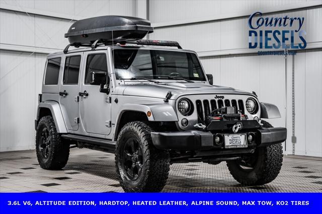 used 2015 Jeep Wrangler Unlimited car, priced at $18,250