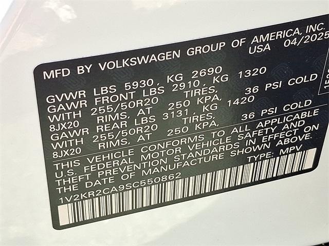 new 2025 Volkswagen Atlas car, priced at $49,452