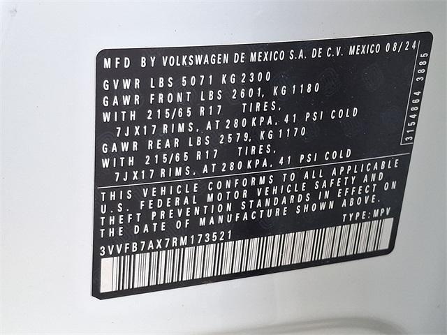 new 2024 Volkswagen Tiguan car, priced at $33,274