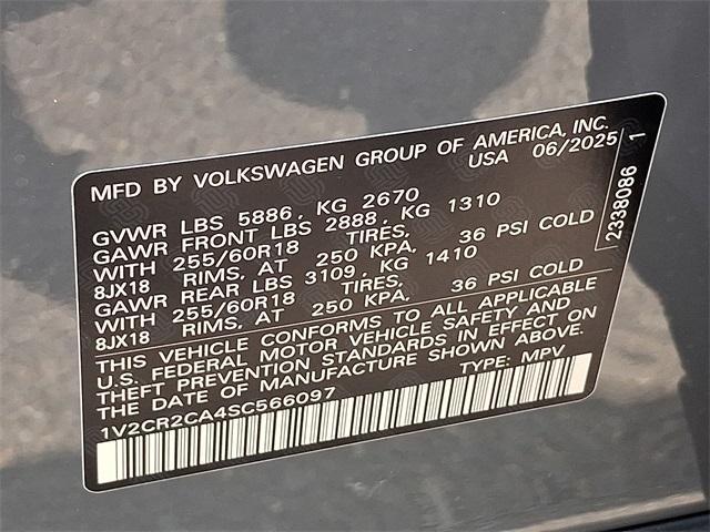 new 2025 Volkswagen Atlas car, priced at $49,406