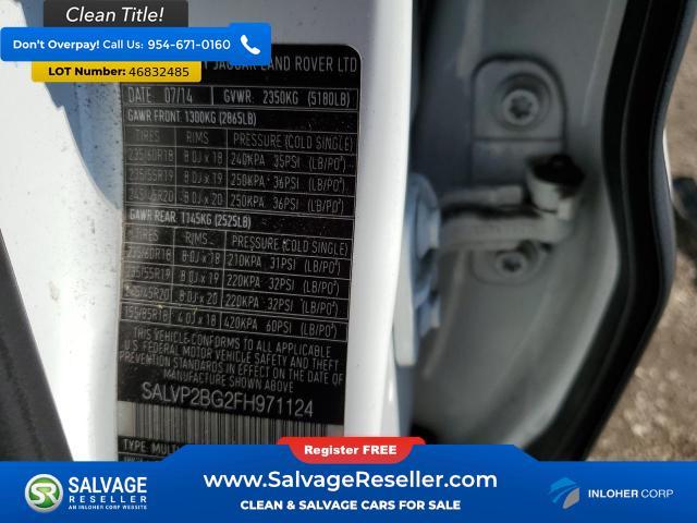 used 2015 Land Rover Range Rover Evoque car, priced at $3,300