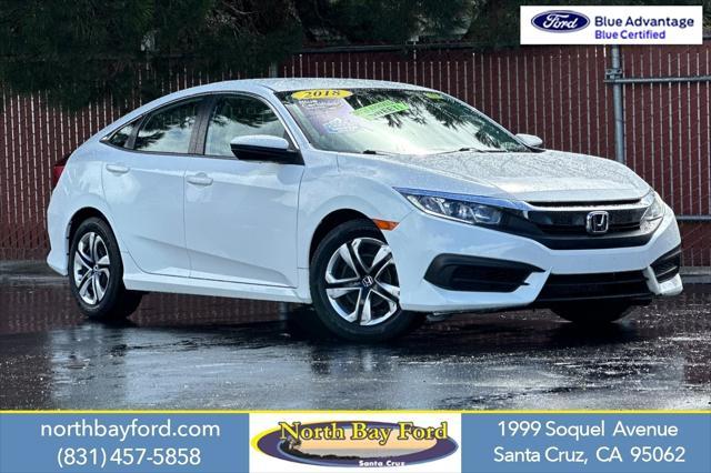 used 2018 Honda Civic car, priced at $18,400