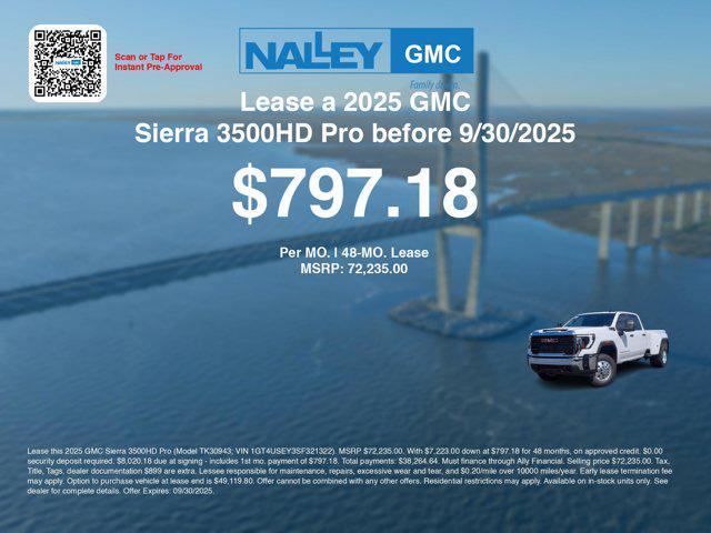 new 2025 GMC Sierra 3500 car, priced at $69,036
