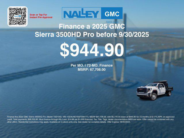 new 2025 GMC Sierra 3500 car, priced at $63,509