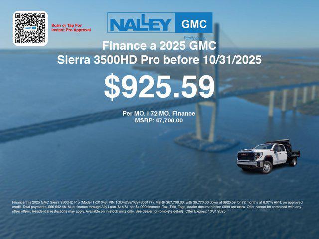 new 2025 GMC Sierra 3500 car, priced at $63,509