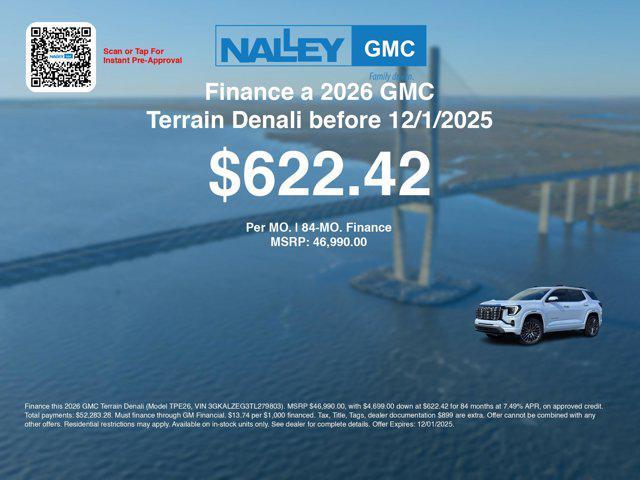 new 2026 GMC Terrain car, priced at $45,291