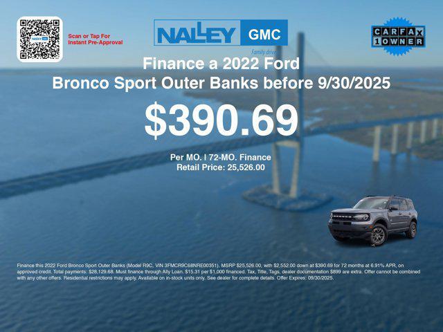 used 2022 Ford Bronco Sport car, priced at $25,900