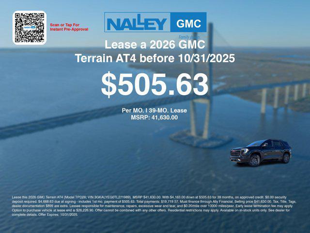 new 2026 GMC Terrain car, priced at $39,931
