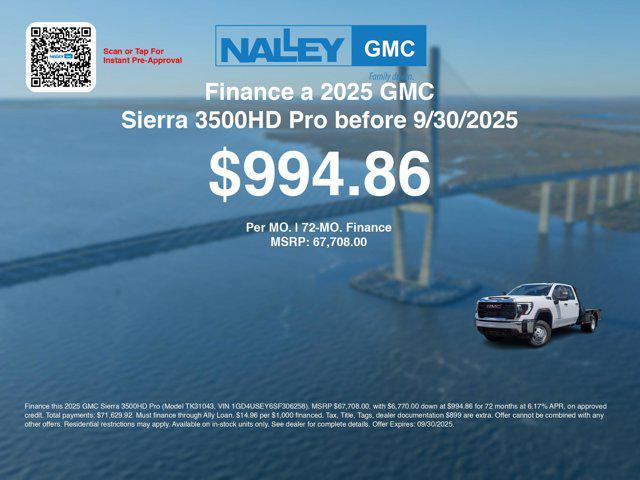 new 2025 GMC Sierra 3500 car, priced at $64,009