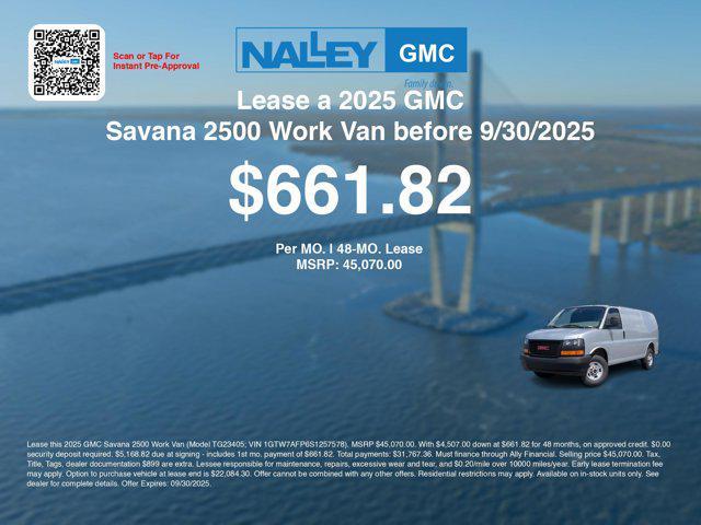 new 2025 GMC Savana 2500 car, priced at $43,371