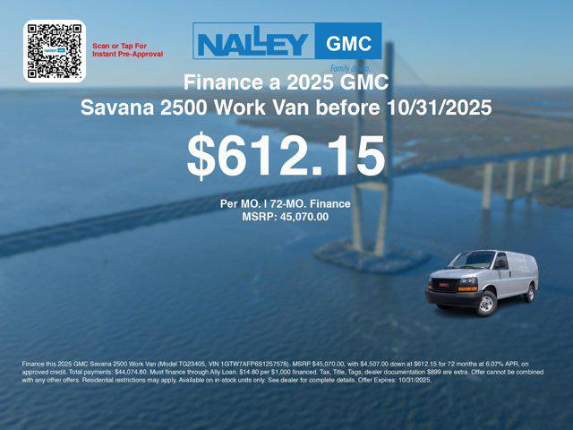 new 2025 GMC Savana 2500 car, priced at $41,371