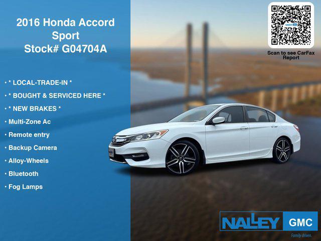 used 2016 Honda Accord car, priced at $16,000