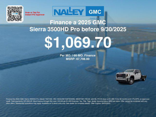 new 2025 GMC Sierra 3500 car, priced at $64,009