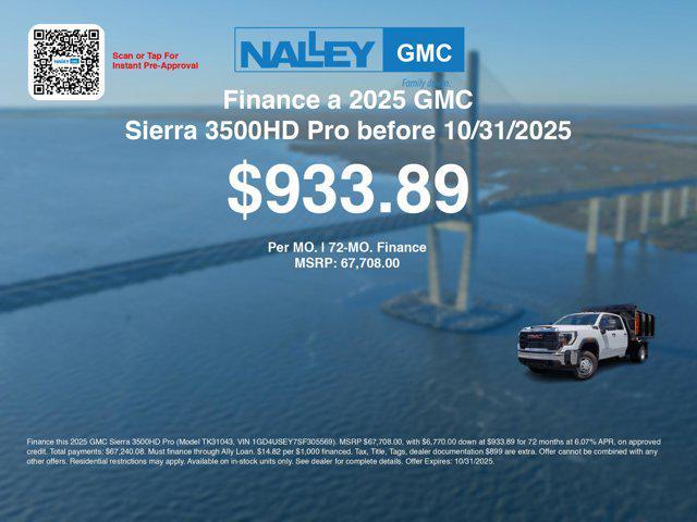 new 2025 GMC Sierra 3500 car, priced at $64,009