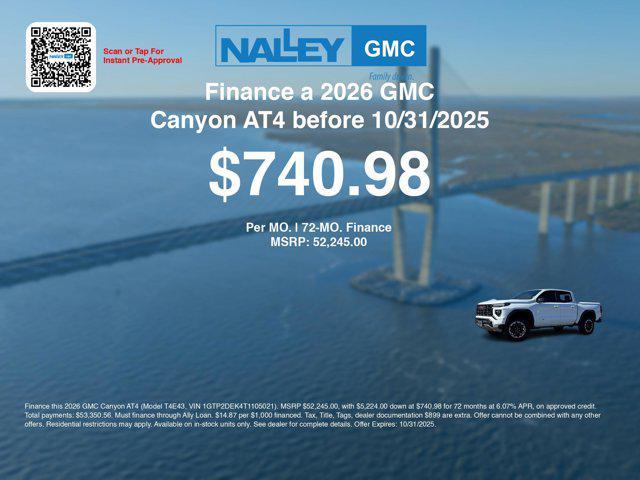 new 2026 GMC Canyon car, priced at $49,846
