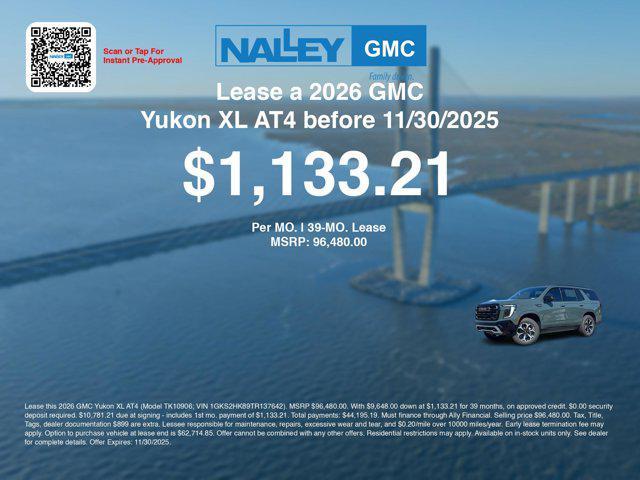 new 2026 GMC Yukon XL car, priced at $96,281
