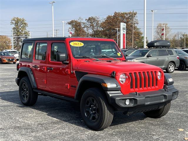 used 2023 Jeep Wrangler car, priced at $35,022