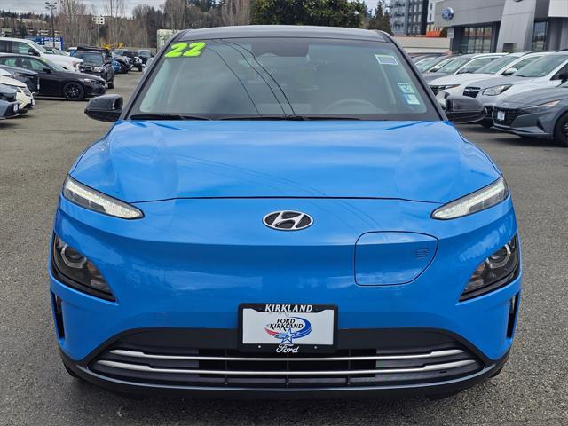 used 2022 Hyundai Kona EV car, priced at $16,975