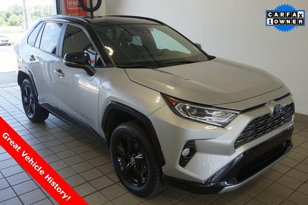 used 2021 Toyota RAV4 Hybrid car, priced at $24,876