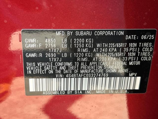 new 2025 Subaru Outback car, priced at $35,711