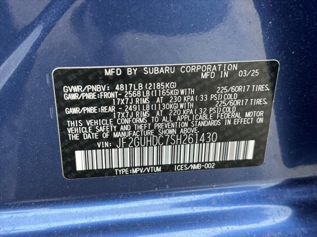 new 2025 Subaru Crosstrek car, priced at $29,993