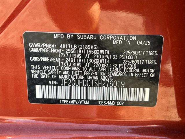 new 2025 Subaru Crosstrek car, priced at $30,616