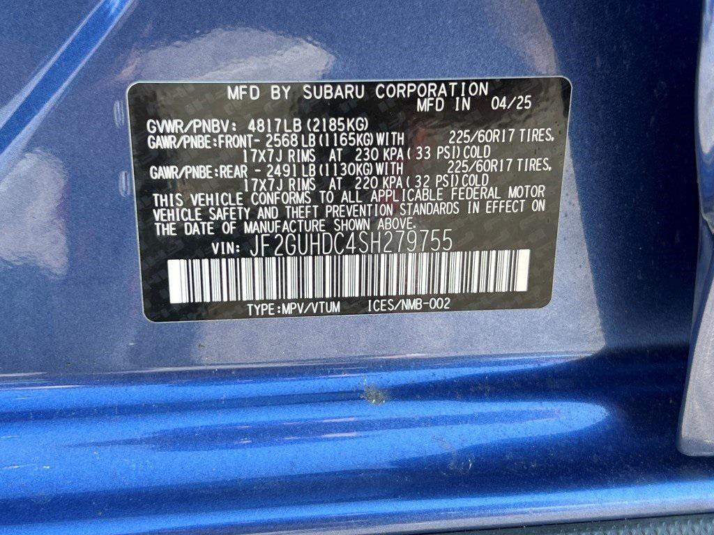 new 2025 Subaru Crosstrek car, priced at $28,766