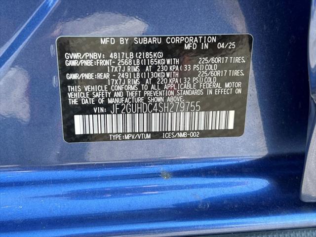 new 2025 Subaru Crosstrek car, priced at $28,766