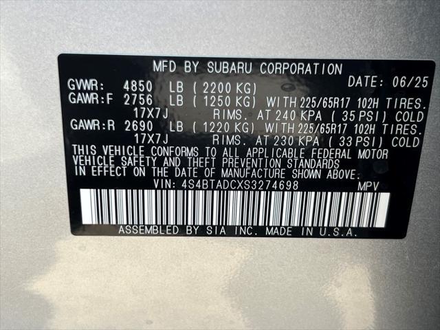 new 2025 Subaru Outback car, priced at $34,281