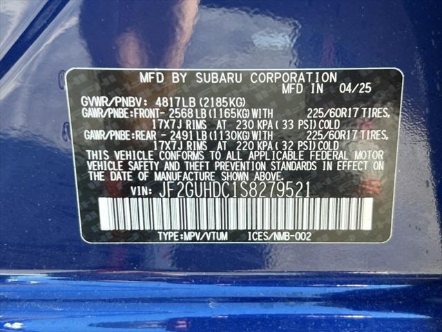 new 2025 Subaru Crosstrek car, priced at $30,606