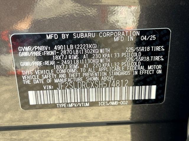 new 2025 Subaru Forester car, priced at $39,019