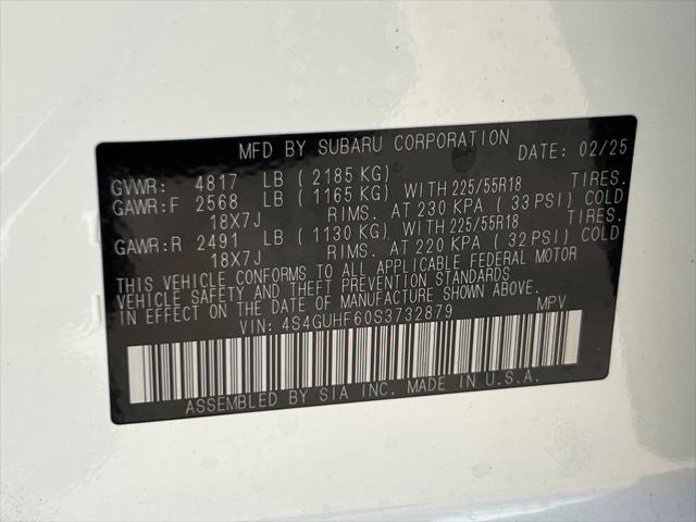 new 2025 Subaru Crosstrek car, priced at $31,827