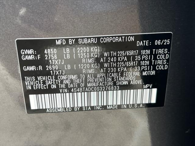 new 2025 Subaru Outback car, priced at $34,281