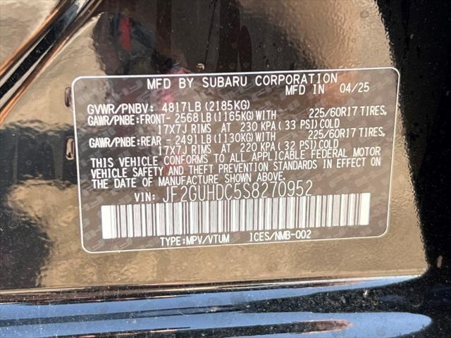 new 2025 Subaru Crosstrek car, priced at $30,385